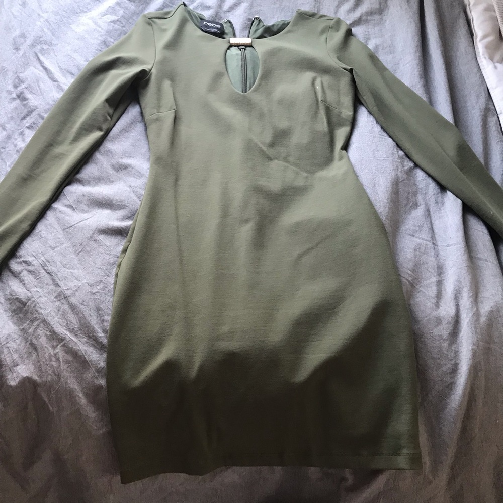 Olive green dress